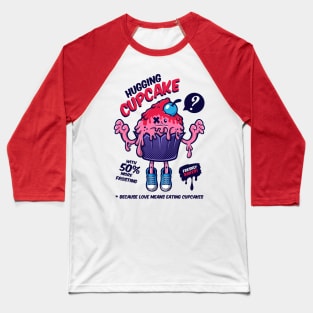 Pink Hugging Cupcake Baseball T-Shirt